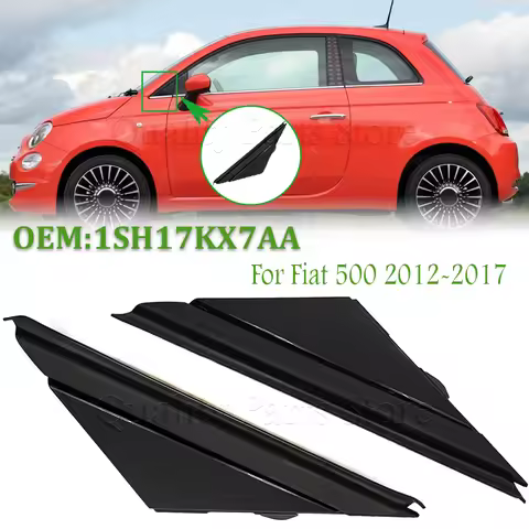 Car Door Mirror Flag Cover Trim Molding Matte /Gloss For Fiat 500 2012 2013 2014 2015 2016 2017 1SD0