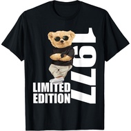 Men's cotton T-shirt Bear Bears Birthday 1977 Vintage 1977 T-Shirt Fast Shipping