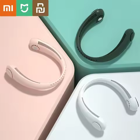 XIAOMI MIJIA Fan Bladeless Bladeless Neck Fan Usb Charging Lazy Mute Mini Hanging Neck Small Cooling