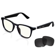 Smart Glasses Bluetooth Audio Music Glasses for Men Women with 2 Speakers,Blue Light Filter &Polariz