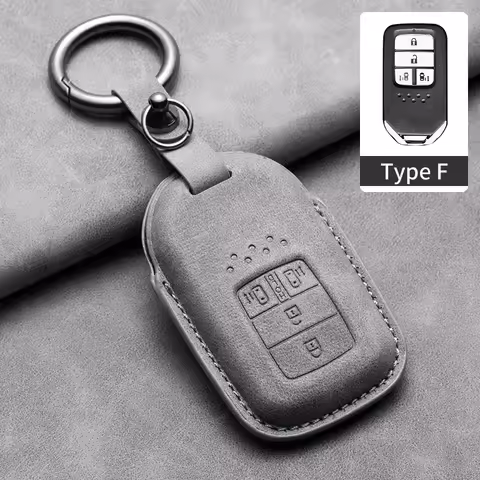 Leather Car Key Case Cover for Honda Civic CRV HRV Accord Pilot Fit Freed Vezel Odyssey 2018-2022 fo