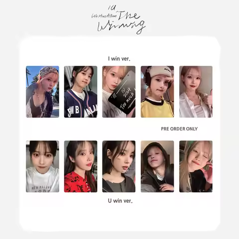 5pcs/set KPOP IU Lee Ji Eun's 6th Mini Album "The Winning" LOMO Card Girl's Gift Postcard Photo Card