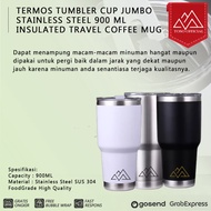 TERMOS Thermos Car MUG TUMBLER Coffee CUP TRAVEL Drink Bottle STAINLESS 900ML