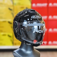 HJC I40N 3/4 Hat with 2 Glasses Glossy Black - Meets ECE 22.06 Standards