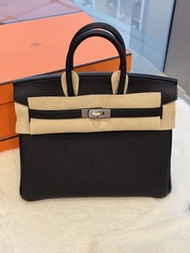 Hermes🌟Birkin 25 黑銀 togo stamp G