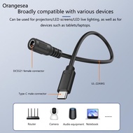 Orangesea Flexible Adapter Cable DC35135 5521 Female to Type C 5P Male Quick Installation