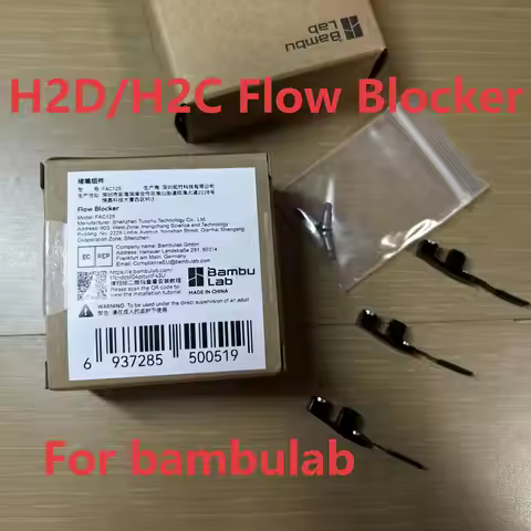 H2D/H2C Flow Blocker Official Original Parts For Bambu Lab H2D Flow Blocker Nozzle Throat Assembly 3
