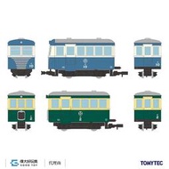 TOMYTEC 331681 鐵道系列 80 (1/80) 貓屋線 Ji10 新塗裝． Ji2 (奶油・綠) (2輛)