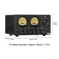 Sound 5 Band Equalizer Aluminium Alloy Bluetooth 5.0 EQ Preamp Equalizer with Vintage VU Meter 5 Ban