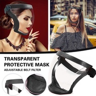 Face shield akrilik Transparan Full faceshield Anti Kabut Pelindung Wajah Kacamata Masker Motor Sepe