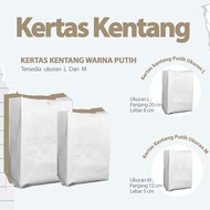 PUTIH WHITE French Fries Paper (100pcs) / KAntong Paper Bag