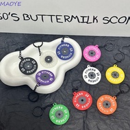 MAOYE Barbell Plates Key Chain, Creative Dumbbell Barbell Plates Keyring, Hanging Accessory Jewelry 