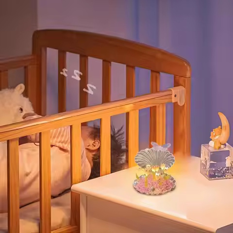 Flower Night Light Decorative Atmosphere Shell Light Cute Flower Lamp Shell Light Transparent Decora