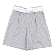 迪奧男裝 2023春夏系列 383C132A5718，100%羊毛高級提花包布紐扣高腰短褲，灰色人字紋圖案，46碼，義大利製造，正品，男士款，成色極佳。