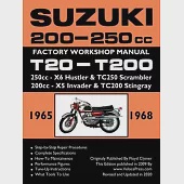 SUZUKI 200-250cc FACTORY WORKSHOP MANUAL T20-T200 ALL MODELS