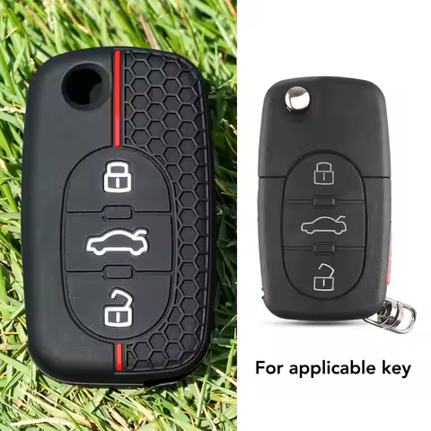 Silicone Key Case Cover Holder for Audi A1 A6 C5 B6 A4 B5 TT 8N A2 A3 A6 A8 Quattro Cover Remote She