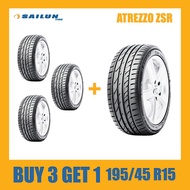 Sailun Tires R15 Buy 3 Get 1 Atrezzo ZSR 195 45 R15 SUV Passenger Car Tires Best fit for Daihatsu Mira Daihatsu Mira Gino Mazda 121 Subaru Stella Proton Savvy Peugeot 106 Peugeot 107