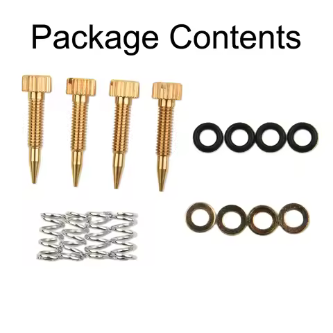 Sealing Wholesale 4PCS Screws For Weber 4PCS Copper Plating DCOE IDF Solid Brass Characteristics For