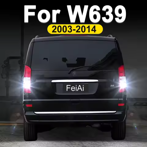 For Mercedes Benz Viano Vito Mixto W639 2003-2014 LED Reverse Lights Backup Lamp Back Up Bulb 2013 2