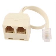 RJ11 1 to 2 phone splitter, 1 to 2 phone line splitter (DO NOT USE NETWORK DIVISION)