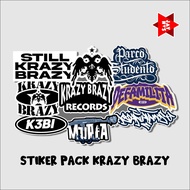 KRAZY BRAZY STICKER PACK CONTENTS 9PCS ATIKKER PACK K3BI STICKER PACK BRAND