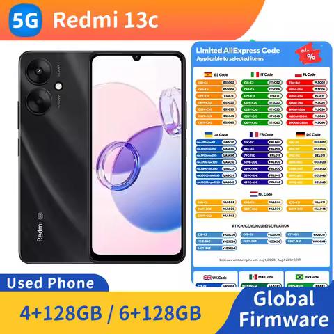 Redmi 13c 5G 6.74 inch RAM 4GB/6GB ROM 128GB 50MP RAM 6GB ROM 128GB used phone