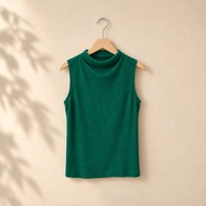 Eileen Fisher Ribbed Mock Neck Top