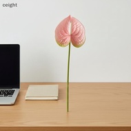[ceight] Decorative Leaf Artificial Flower For Decoration 8pcs Real Touch Foliage for Cozy Nook or D