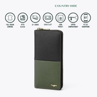 COUNTRY HIDE METRO Full Grain Cowhide RFID Blocking Unisex Zip Around Purse Wallet CH10-HW21000-06