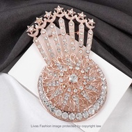 Songkok Bulan Sabit Bulan Bintang Kerongsang Tudung Brooch Tudung Kerongsang Korea Brooch Korea Pin