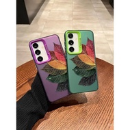 Leaf Texture Art Premium Trendy Shock-resistant Phone Case Suitable for Samsung S25PLUS/A05S/M05/A04