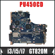 PU450CD Motherboard for ASUS ESSENTIAL PU450CD PU450C PU450 Laptop Motherboard I3 I5 3th Gen GT820M Notebook Mainboard