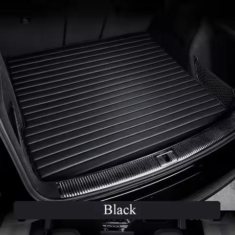 Stripe Custom Style Car Trunk Mats for Bmw F01 7 Series E65 E66 F02 G11 G12 G70 Car Accessories Inte