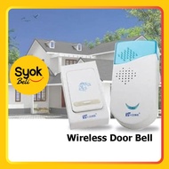 Loceng Pintu Wireless Door Bell Waterproof Distance Range Premium Quality Easy to install Senang Install