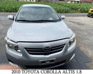 零件車 2010 TOYOTA COROLLA ALTIS 1.8 拆賣