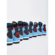 Ts Grimace Suede scott Hook Ice travis Jordan Inverted aj4 Fourth Generation Basketball Shoes Blue B