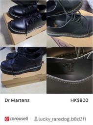 Dr Martens 黑色皮鞋