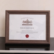Solid Wood Certificate Frame Business License Photo Frame a3a4 Certificate Frame Honor Wall-Hanging 