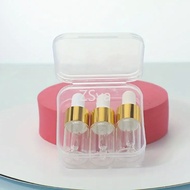 3pcs 3ml Empty Bottle Dropper Bottle Glass Sharing Bottle Essential Oil Dropper Bottle Mini Sample B