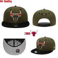 NBA Regulation Cap - CHICAGO BULLS - Green and Brown Color - with Embroidery Design T4M4 EPZ2