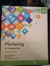 Pearson Marketing An Introduction 第十三版