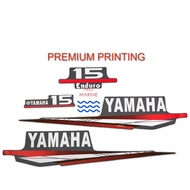 15HP TO 85HP Yamaha Outboard Enduro Decals Sticker Set