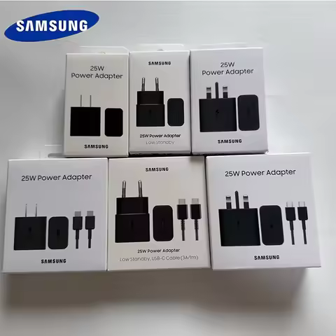 EP-T2510 Original Samsung 25W EU/US/UK PD Charger Super Fast Charging For Galaxy S26 S25 S24 S23 S22