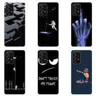 For Samsung Galaxy A52 4G Case Soft Silicone For Samsung A52 5G A 52 Casing Painted TPU Back Cover