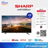 SHARP SMART TV สมาร์ททีวี ขนาด 43 นิ้ว รุ่น 2T-C43GF2000X ชาร์ป