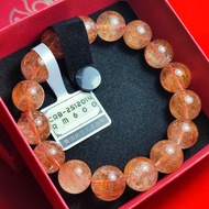 【818泰国佛牌】紅发晶 水晶手串 Red Rutilated Quartz Bracelet CRB-2512014