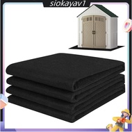 Outdoor Storage Shed Floor Mat-Non Slip, Waterproof 6 X 4 FT Carport Mat, Washable Furniture Pad wit