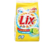 Bột giặt Lix Extra hương chanh túi 5.5kg Xóa sạch vết bẩn