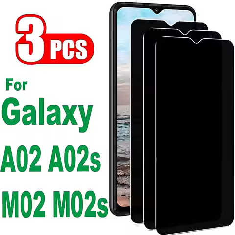 3Pcs Privacy Glass For Samsung Galaxy A03 A04 Core A7 A9 2018 A01 A02 A02S A03S A04E A04S A05 A05S A