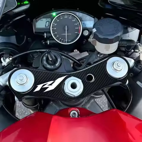 3D Motorcycle Fuel Tank Cap Sticker Pad Protector Upper Clamp Decal For Yamaha YZF-R1 R1 2002 2003 2